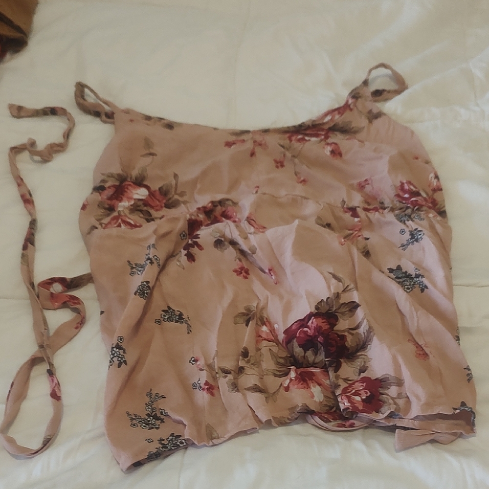 Torrid Pink Floral Smocked Top